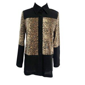 Connie's Moonlight Size Small  Top Blouse Button Down Collared Boho Lagenlook